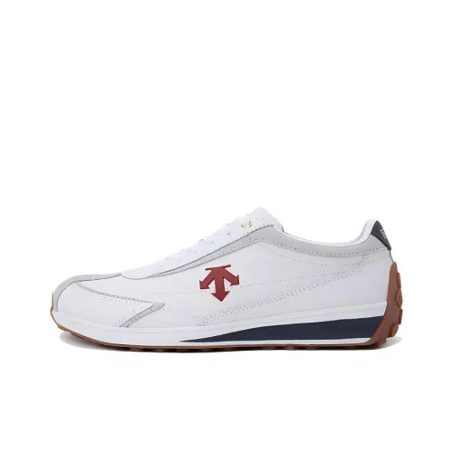 DESCENTE Cron Racer Casual Shoes Unisex Low-Top White/Red