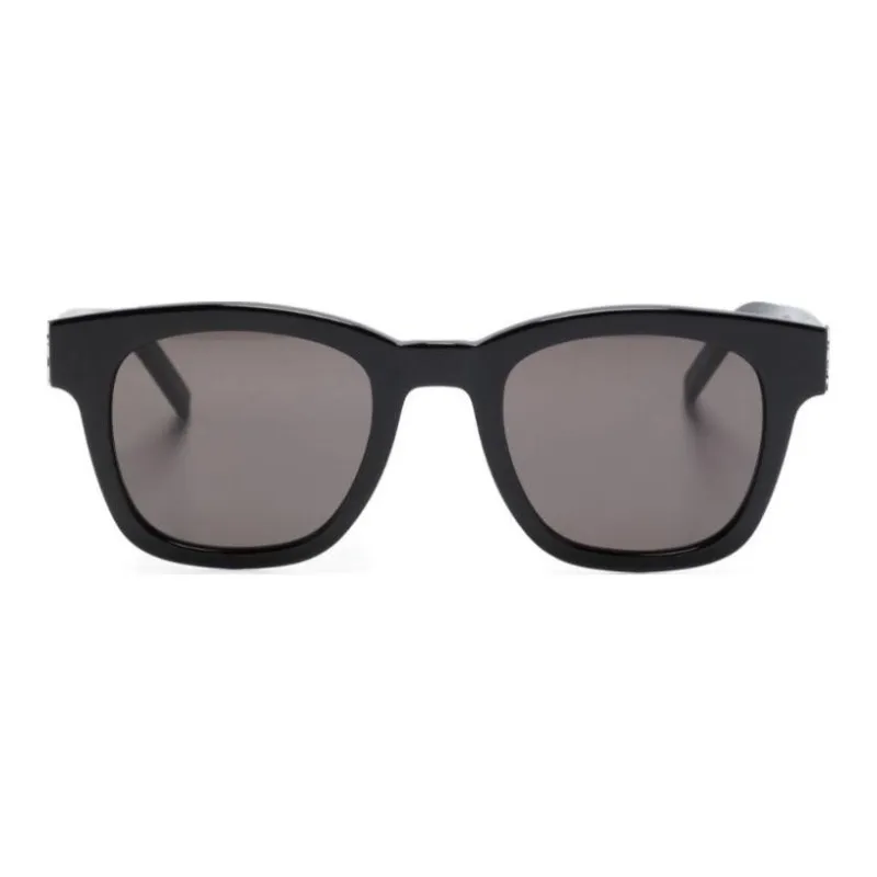 SAINT LAURENT YSL plaque Square frame Sunglasses-1