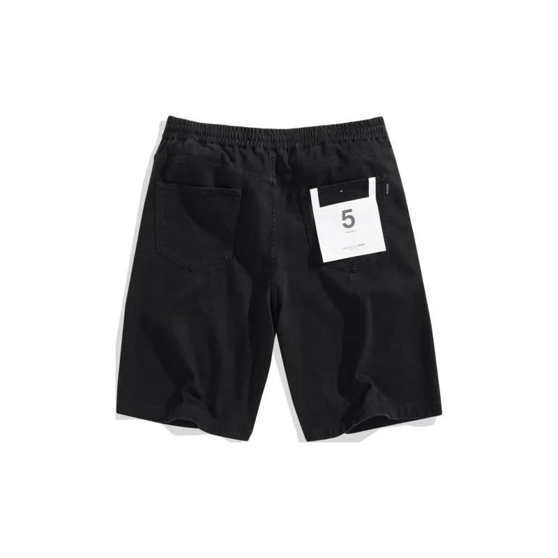 PEACEBIRD MEN Denim Shorts Men's Black-1