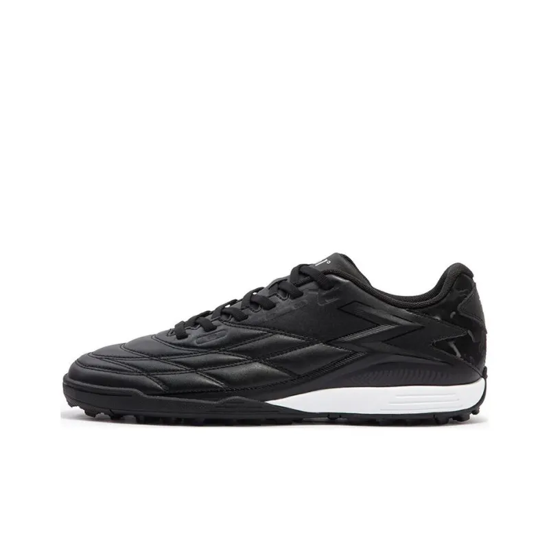 361° TF Rubber Broken Studs Artificial Ground Slip Resistant Soccer Shoes Men's Black-0