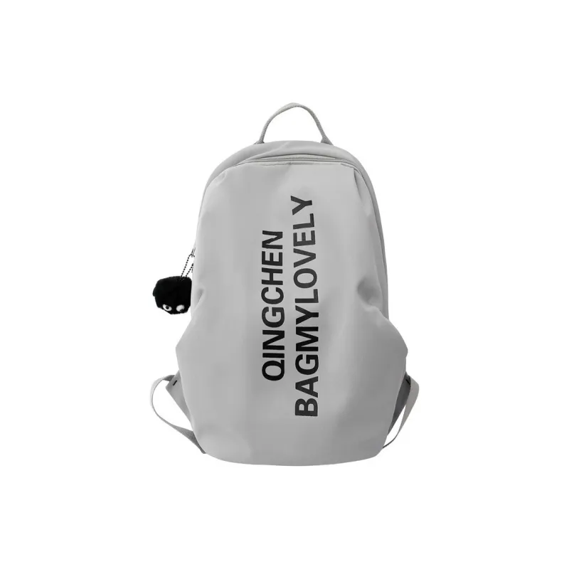 DALO Nylon Backpack Unisex White/Black/Gray/Blue/Pink-4