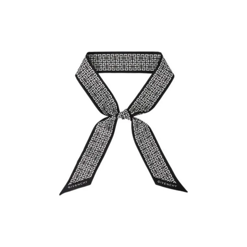 Givenchy Silk Scarves Women's Black-1