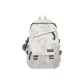 White Printer Ribbons with Gray Frog Pendant
