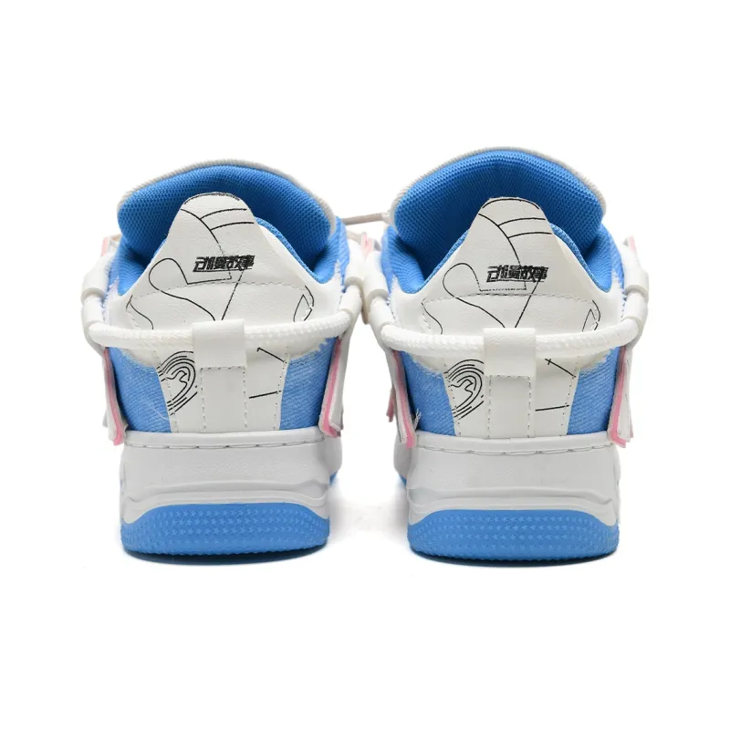Anime Story Low Top Skateboard Shoes Women's-12