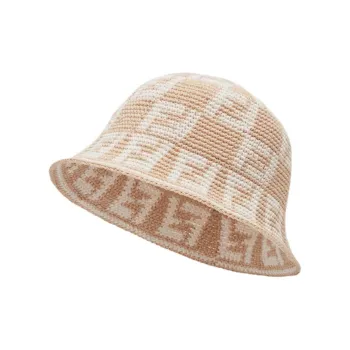 FENDI Cotton Bucket Hats Women's Beige