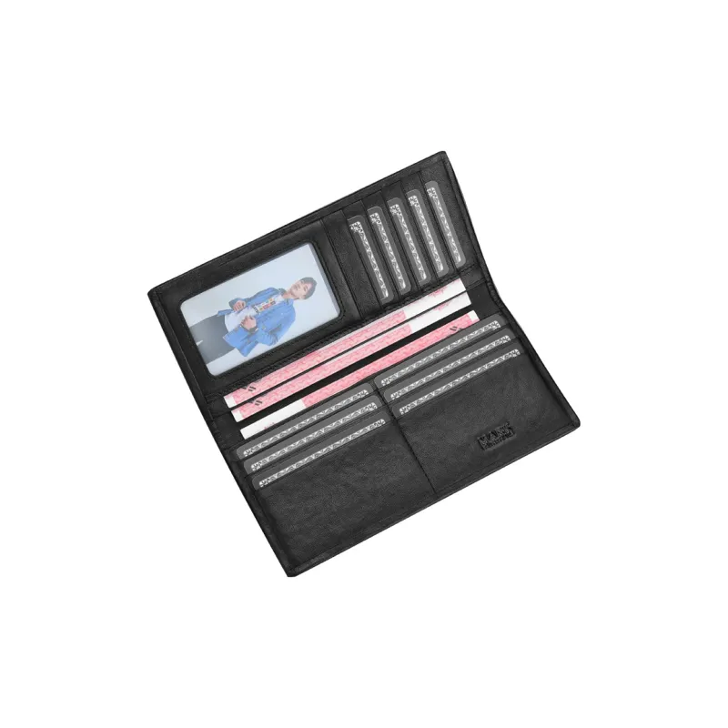 FAIRWHALE Top Grain Cow Leather Wallet Men's-4