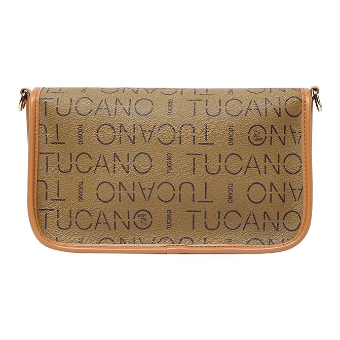 TUCANO PUPVC Shoulder Bag Medium Size Women's Coffee-2