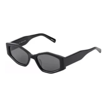 Yohji Yamamoto Plate Frame Irregular Shape Sunglasses Unisex Multicolor