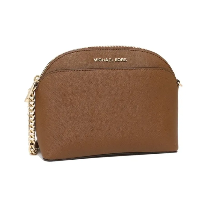 MICHAEL KORS Jet Set Leather Dome Bag, Shoulder Bag, Crossbody Bag Regular Women's Caramel-2