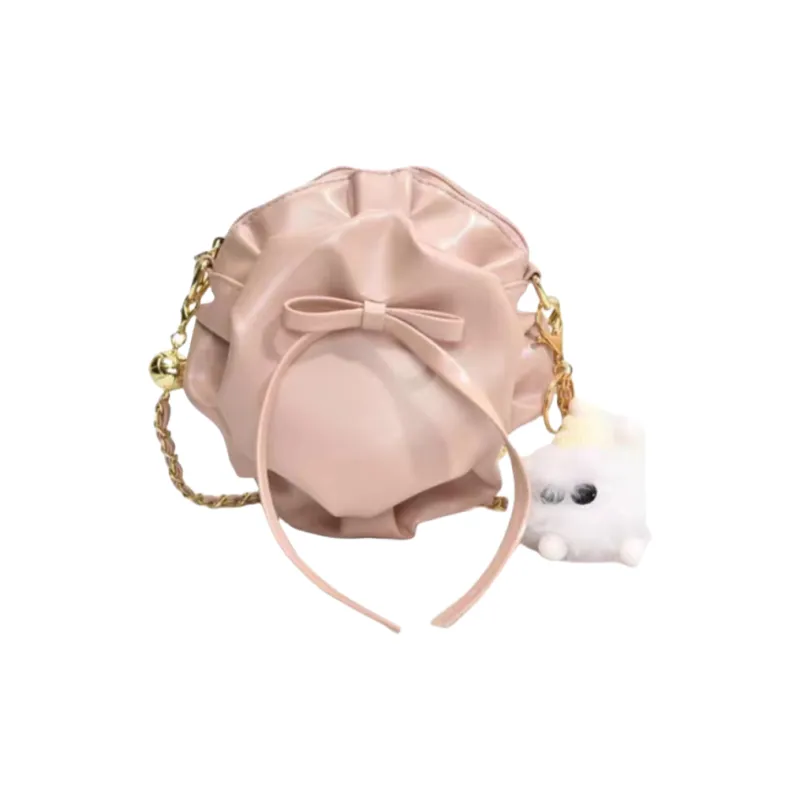 DALO PU Floral Bag, Cloud Bag, Shoulder Bag, Crossbody Bag Women's Ecru/Black/Pink/Purple-8