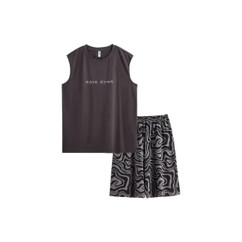 Peninsula City Pajama Set Men's Dark Gray