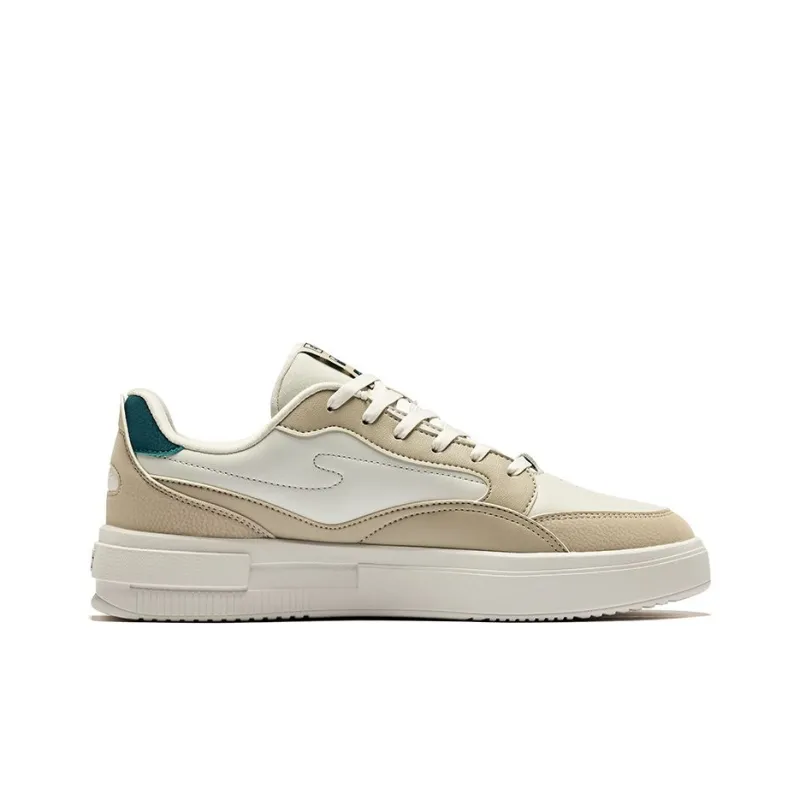 Erke Shocked Wear-Resistant Slip-Resistant Low-Top Skateboard Shoes Men's Light Linen Sage Gray-1