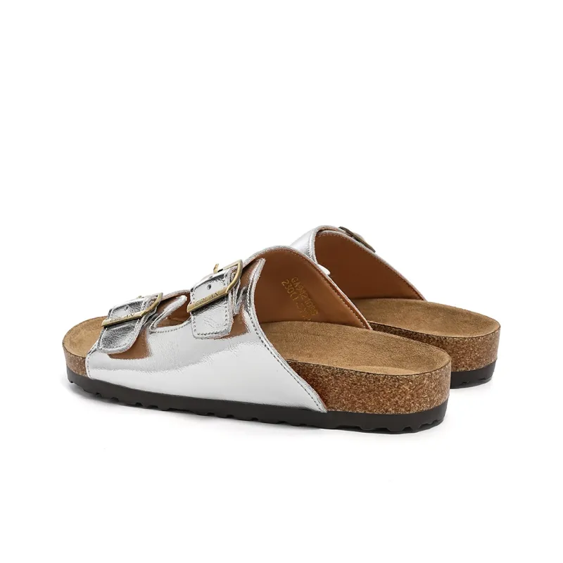 EBLAN Beach Sandals Women's Silver-2