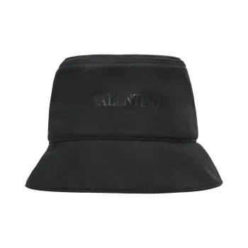 Valentino Logo Printed Bucket Hat