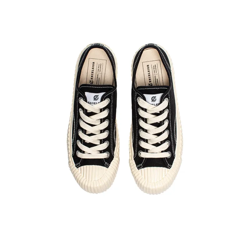 EXCELSIOR Anti-Slip Wear-Resistant Breathable Height Increasing Low-Top Canvas Shoes Unisex-3
