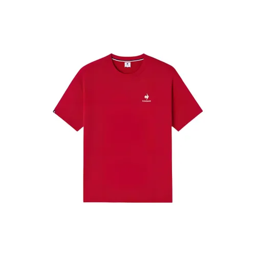 Le Coq Sportif T-Shirts Unisex French Red