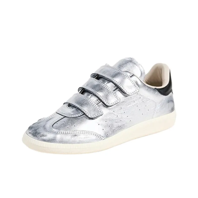 ISABEL MARANT Beth Skateboard Shoes Women's Silver-2