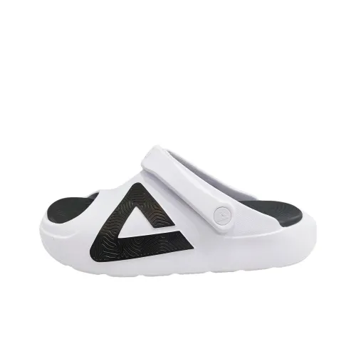 PEAK Slide Slippers Men All White/Black