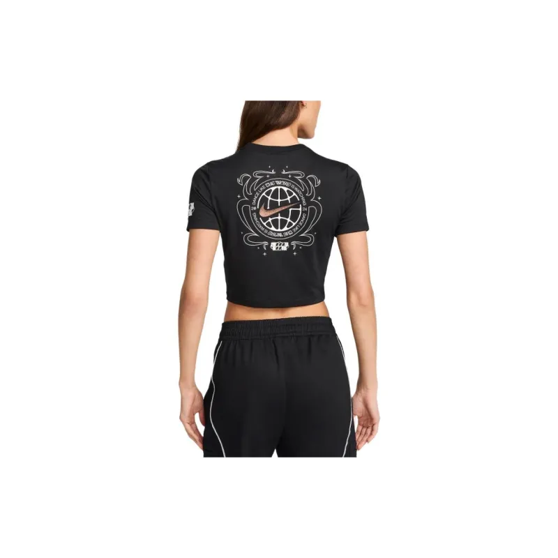 Nike T Shirts Women's Black/BKL-1