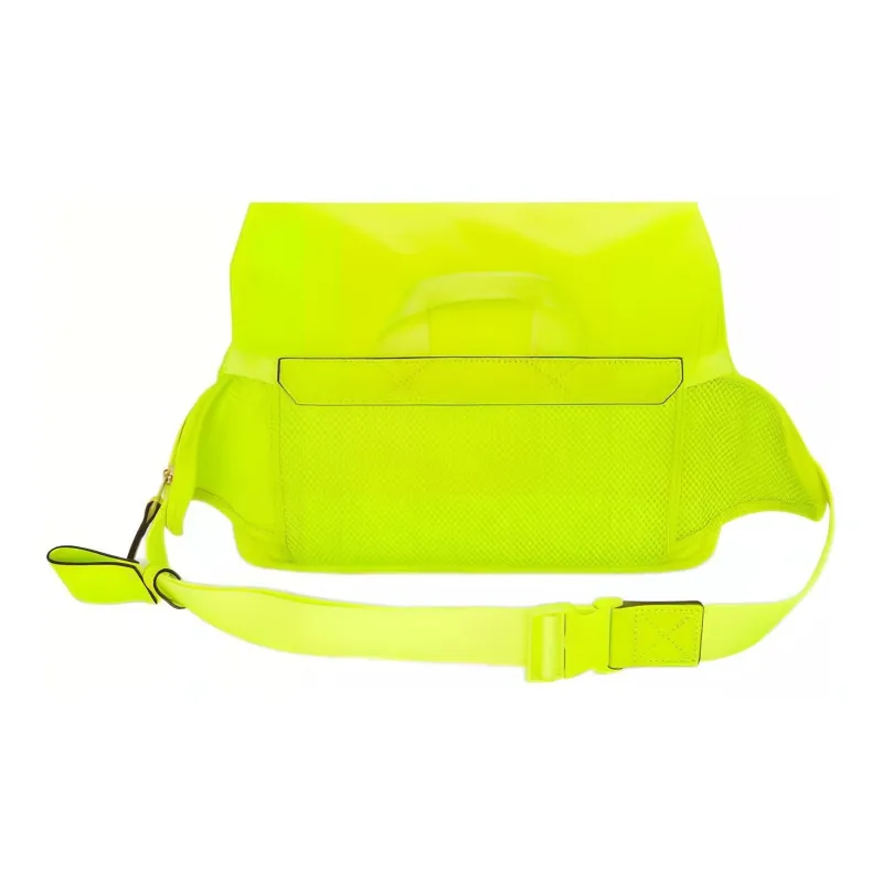 LOEWE Jacquard Canvas Bag, Shoulder Bag Men's Neon Yellow/Dark Marine Blue-2