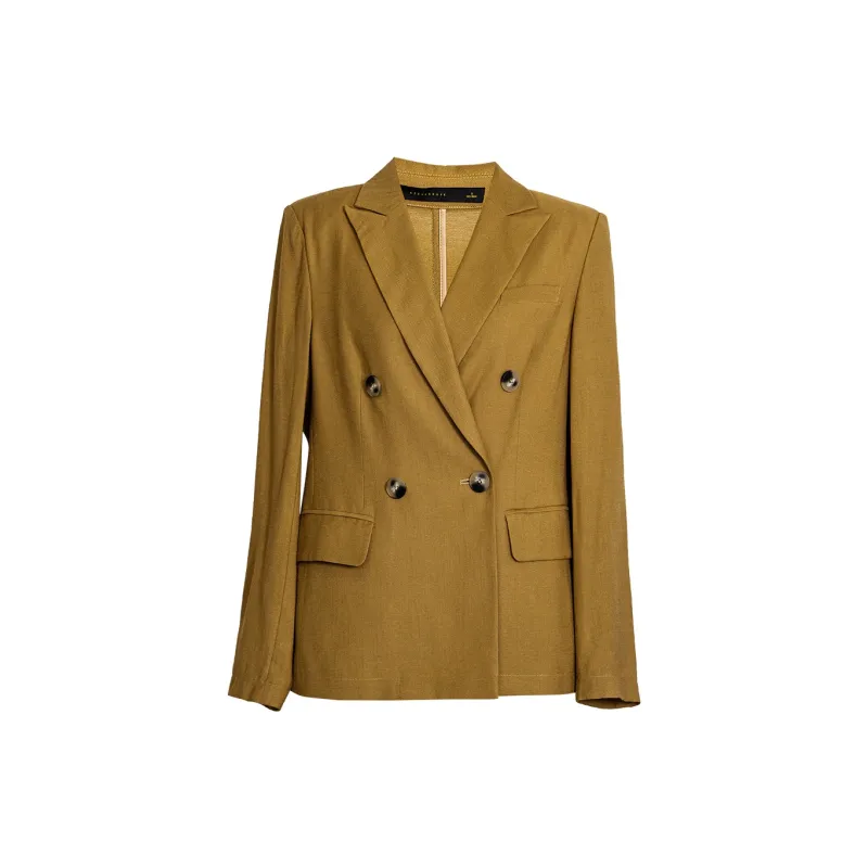 ROEYSHOUSE Business Suits Women's Brown Yellow-0