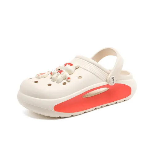 EXULL Q Clogs Women's Beige Yellow