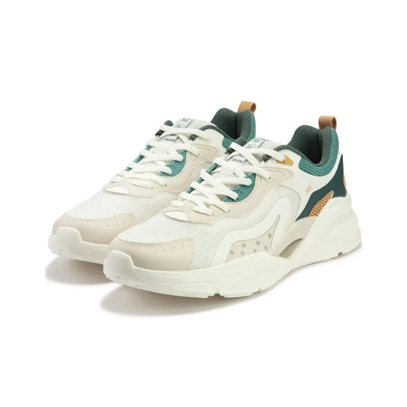 361° Shock Absorbers Low Top Casual Shoes Men's White Brown Green-2