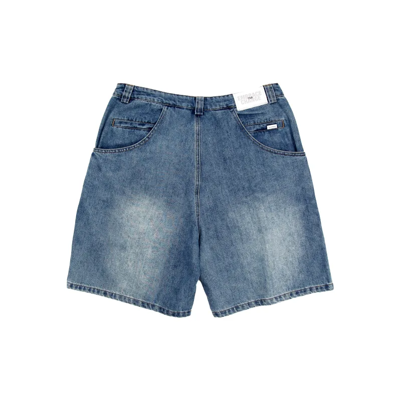TBALLERBRAND Denim Shorts Men's Blue-1