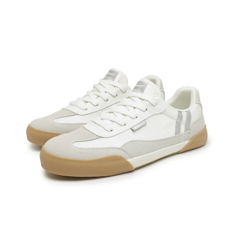 Warrior Anti Slip Wear Resistant Breathable Lightweight Coverage Low Top Canvas Shoes Unisex Beige Brown Silver-3