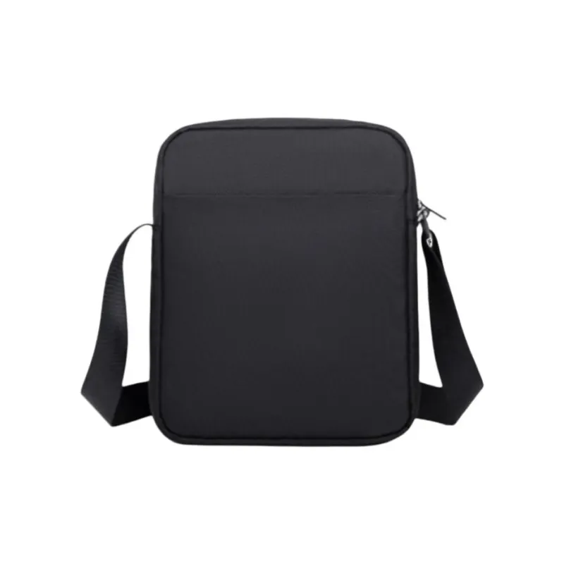 HLA Polyester Crossbody Bag, Shoulder Bag Medium Size Men's Navy Blue/Carbon Fiber Black-6