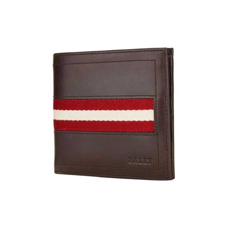 BALLY Calfskin Wallet Men's Brown-2