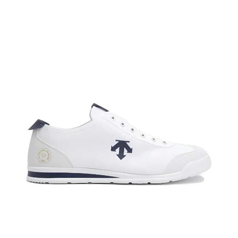 DESCENTE Cron Tempo Anti Slip Wear Resistant Low Top Casual Shoes Unisex White Blue-1