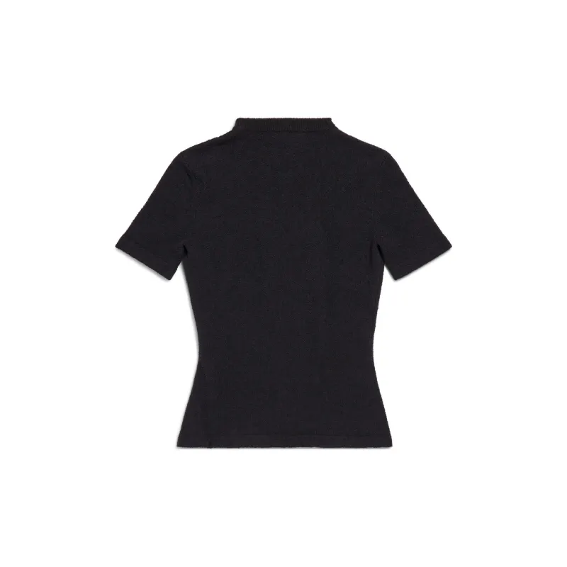 Balenciaga Burning Unity Fitted Knit Top-1