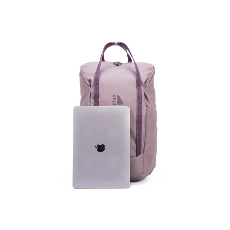 INUK Recycled Fiber Coated Fabric Backpack Tubas Unisex Morning Mist Purple-1