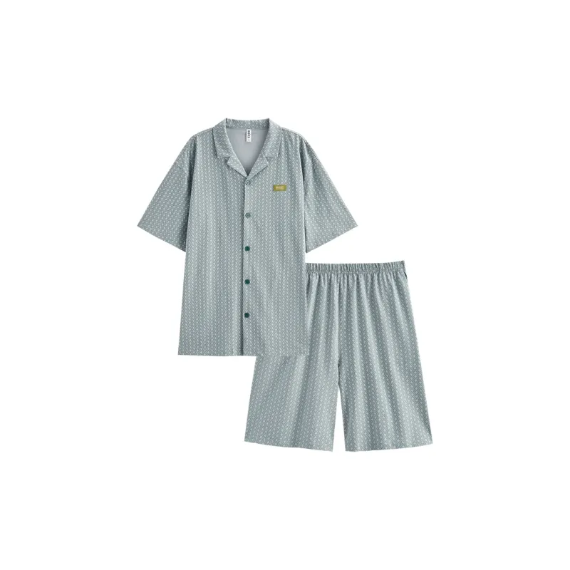 Peninsula City Pajama Set Men's Light Green-0