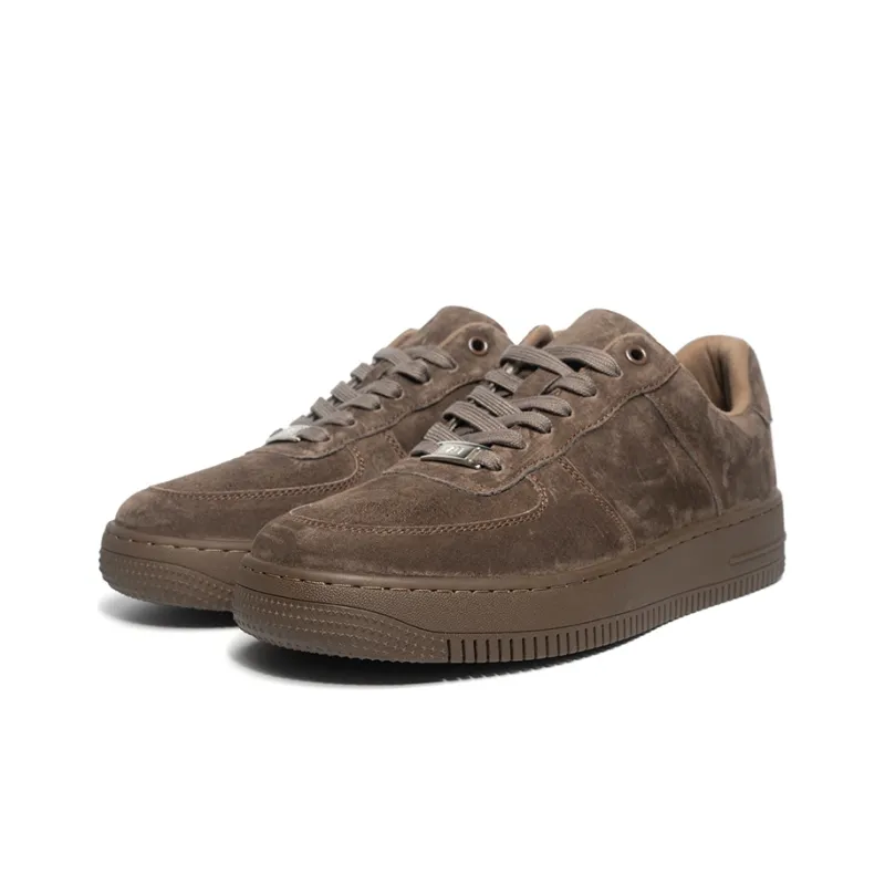 Haobin Low-Top Skateboard Shoes Unisex Camel-30