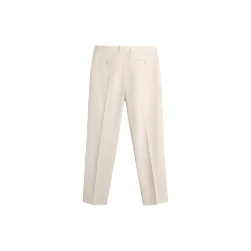 ZARA Suit Trouser Men's Raw White-1