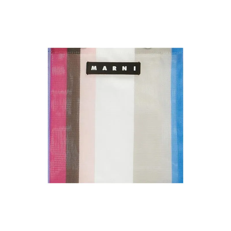 MARNI Polyamide With Metal Binding Portable Crossbody Bag Shoulder Bag Women's White & Multicolor-4
