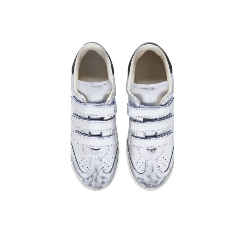 ISABEL MARANT Beth Skateboard Shoes Women's Silver-3