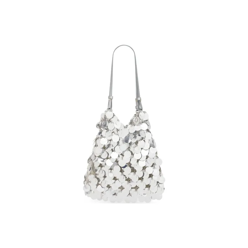 Paco Rabanne Sequinned Open Top Large Shoulder Bag-0