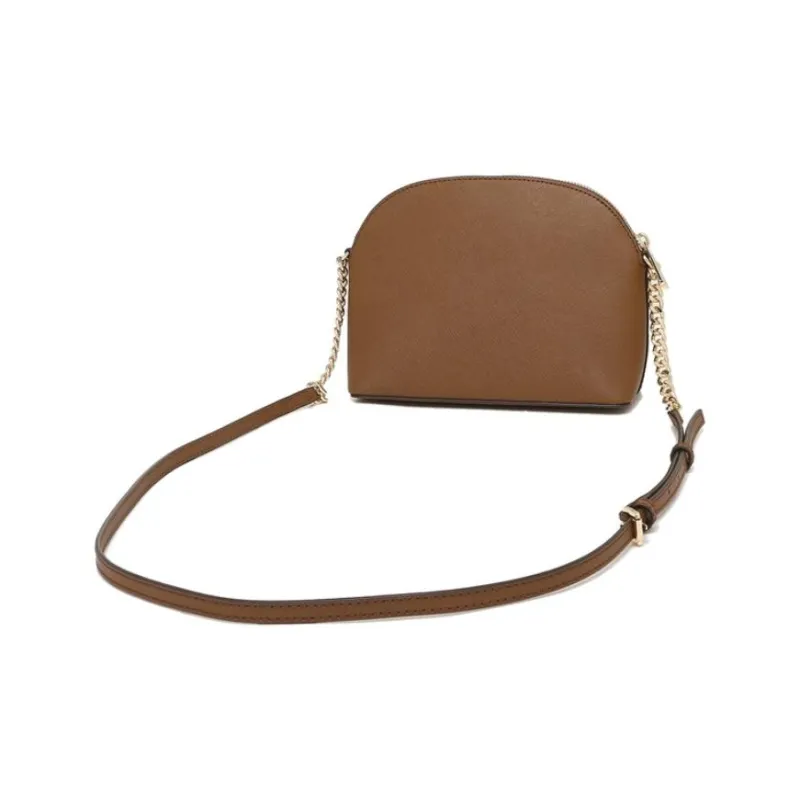 MICHAEL KORS Jet Set Leather Dome Bag, Shoulder Bag, Crossbody Bag Regular Women's Caramel-3