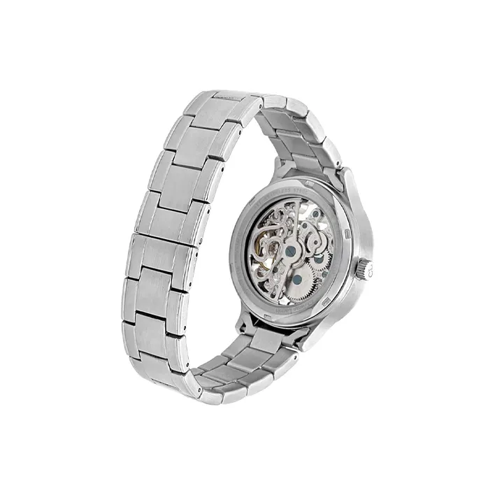 Christian Lacroi Wrist Watch Automatic Mechanical Movement Stainless Steel Strap 40mm Cut-Out Dial Men's Watches-2