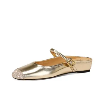 JESSICA SOPHIA Rhinestone Abrasion Resistant Wrap toe Slippers Women's