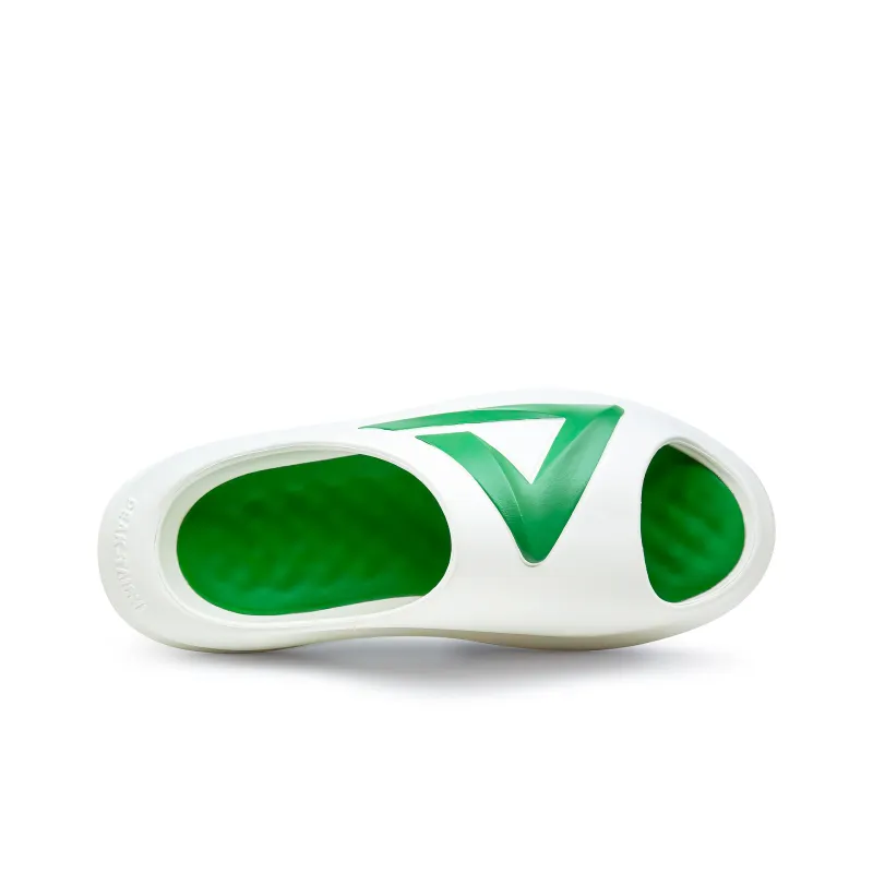 PEAK Sports Slippers Unisex White Green-4