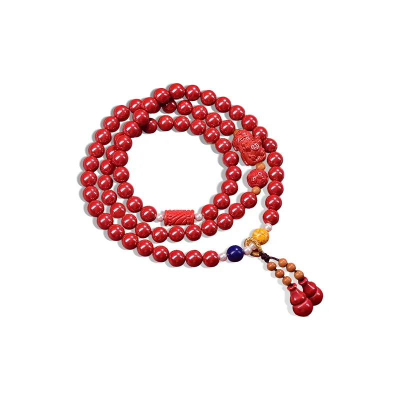 Moon Jewelry Reconstructed Cinnabar Bracelets Unisex-0