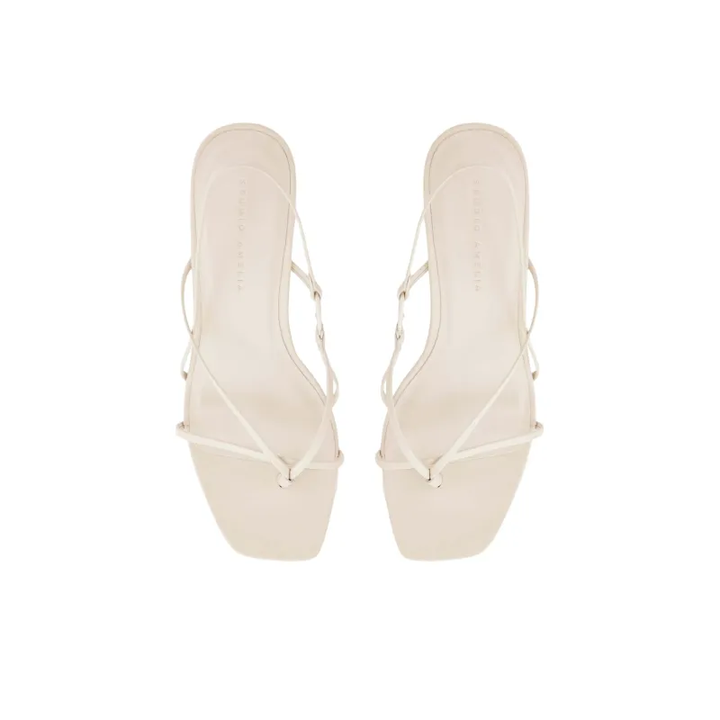 STUDIO AMELIA Strap Sandals 7.5cm Women's Beige-2