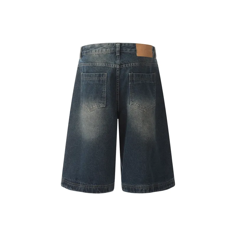 MT99 Denim Shorts Unisex Blue-1