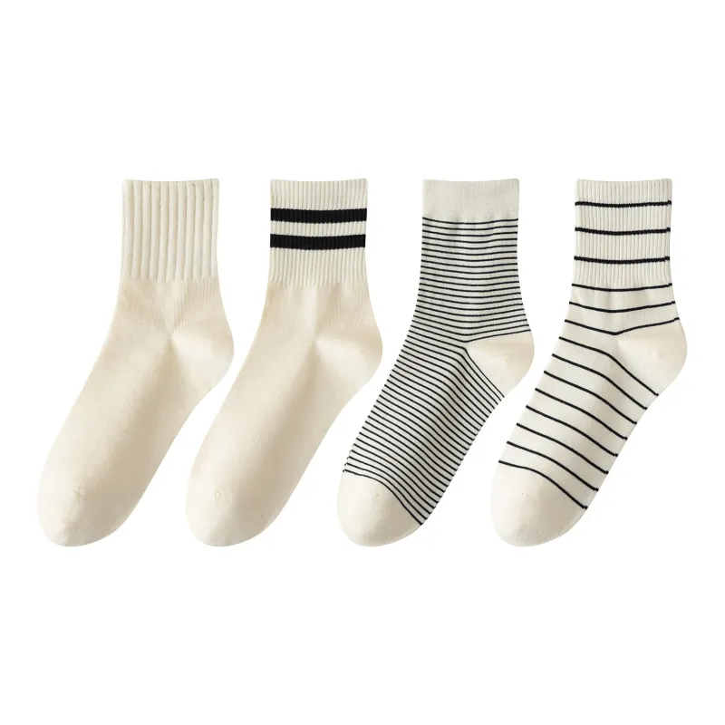XXLLG Mid Calf Socks Women's 4 Pack-0