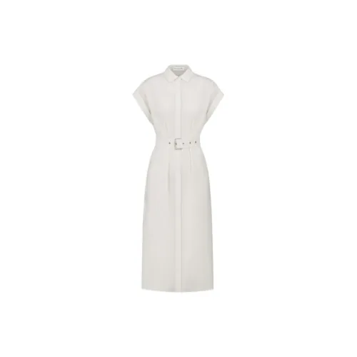 DIOR Short-Sleeved Dresses Women's White