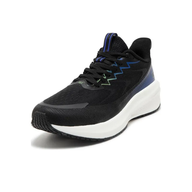 361° Cushioning Low Top Running Shoes Men's Black Blue-1